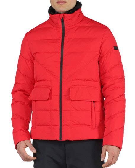 fendi basic nylon puffer jacket|Fendi puffer down jacket.